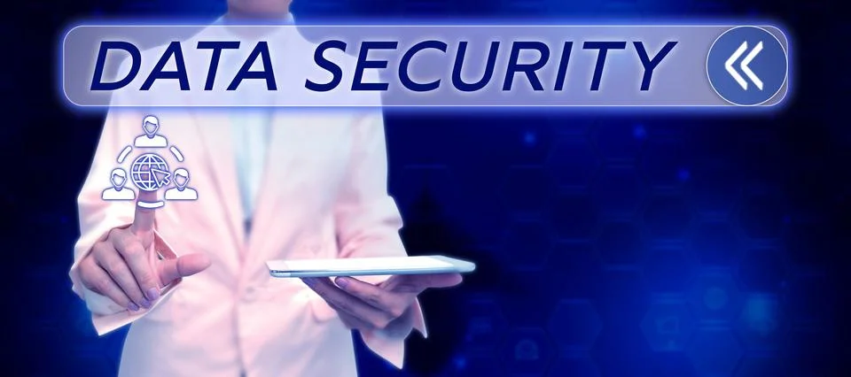 Conceptual display Data Security. Business overview Confidentiality Disk Stock Photos