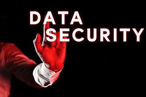 Conceptual display Data Security. Business showcase Confidentiality Disk Stock Photos