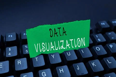 Conceptual display Data Visualization. Business concept representation of Foto stock