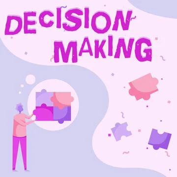 Conceptual display Decision Making. Conceptual photo to choose the best option Stock Illustration