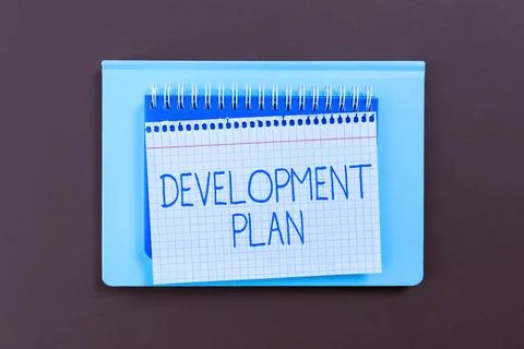 Conceptual display Development Plan. Business concept the planning of the Illustrazione stock
