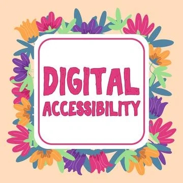 Conceptual display Digital Accessibility. Business overview electronic Stock Illustration