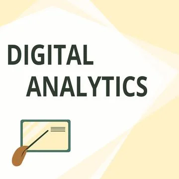 Conceptual display Digital Analytics. Conceptual photo the analysis of Stock Illustration