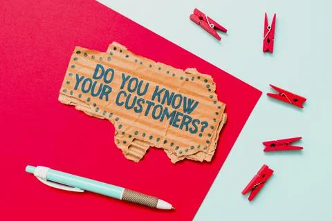 Conceptual display Do You Know Your Customers question. Word for asking to Stock Photos