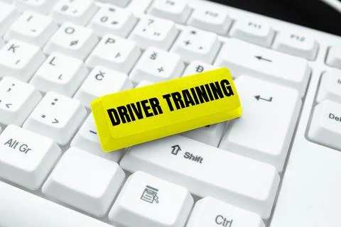 Conceptual display Driver Training. Word Written on prepares a new driver to Stock Photos
