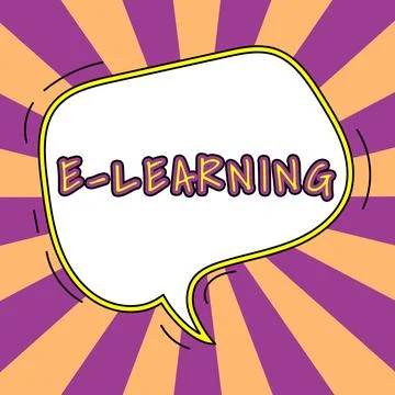 Conceptual display E Learning. Business concept Lessons conducted via electronic イラスト素材