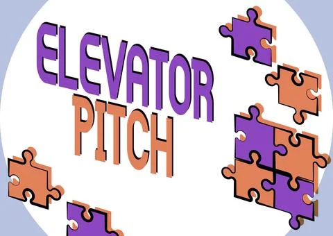 Conceptual display Elevator Pitch. Word for A persuasive sales pitch Brief イラスト素材
