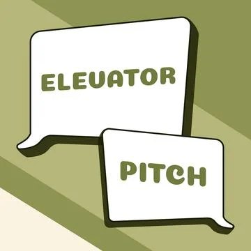 Conceptual display Elevator Pitch. Word for Discovering the countryside Enjoying Stock Illustration