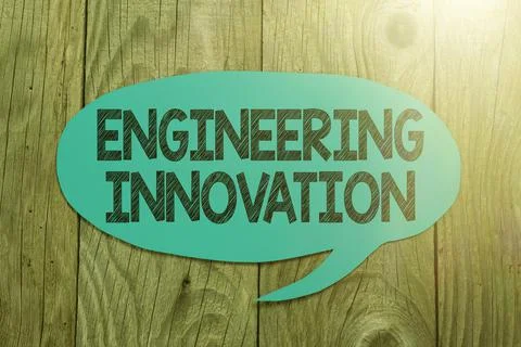 Conceptual display Engineering Innovation. Concept meaning Process expressed in Foto stock