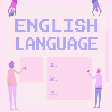 Conceptual display English Language. Internet Concept third spoken native lang 스톡 일러스트