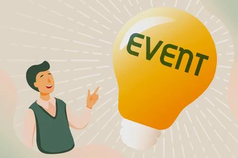Conceptual display Event. Word for Function to generate money for non profit a Stock Illustration