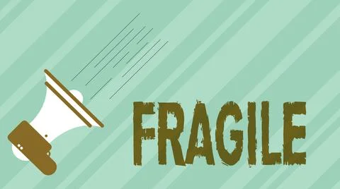 Conceptual display Fragile. Business showcase Breakable Handle with Care Bubble Illustration