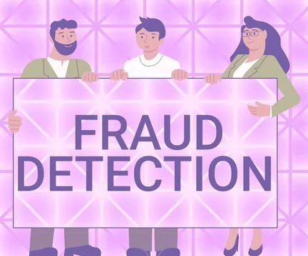 Conceptual display Fraud Detection. Internet Concept identification of actual or Stock Illustration