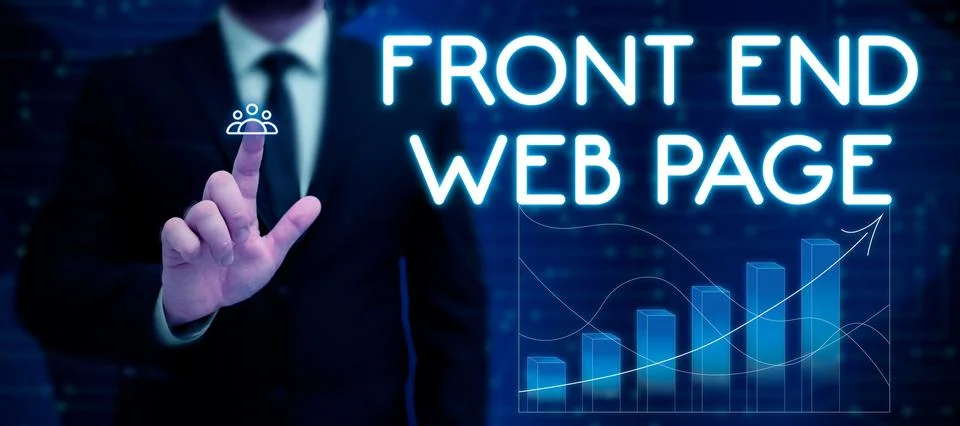 Conceptual display Front End Web Page. Word Written on Altering data to Stock-Fotos