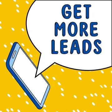 Conceptual display Get More Leads. Business idea Inbound Marketing Process of 스톡 일러스트