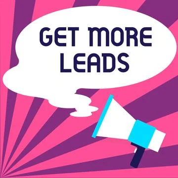 Conceptual display Get More Leads. Word for Inbound Marketing Process of Illustrazione stock