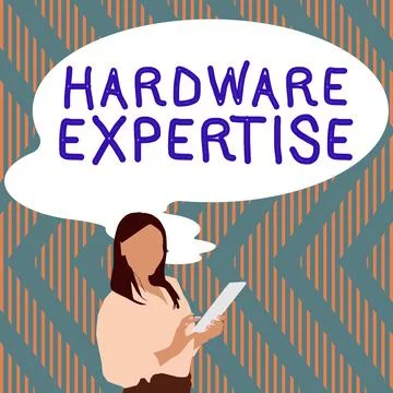 Conceptual display Hardware Expertise. Conceptual photo machines and other 스톡 일러스트
