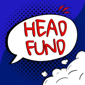 Conceptual display Head Fund. Word Written on pools capital from accredited Stock Illustration