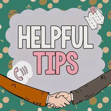 Conceptual display Helpful Tips. Business approach Ask an Expert Solutions Hints Stock Illustration