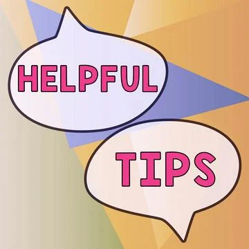 Conceptual display Helpful Tips. Business idea Ask an Expert Solutions Hints Stock Illustration