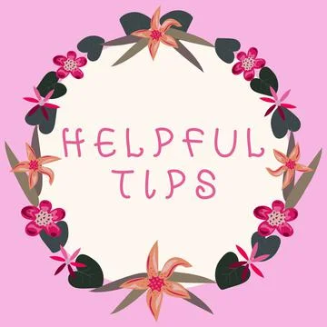 Conceptual display Helpful Tips. Word for Ask an Expert Solutions Hints Stock Illustration