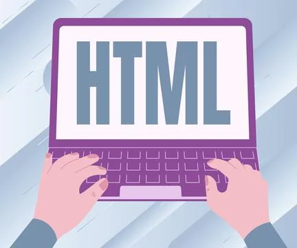 Conceptual display Html. Business concept the lingua franca for publishing Stock-Illustration