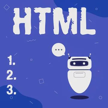 Conceptual display Html. Business showcase the lingua franca for publishing Stock-Illustration