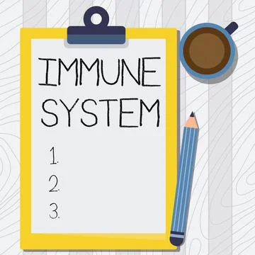Conceptual display Immune System. Concept meaning Complex network work together Stock Illustration