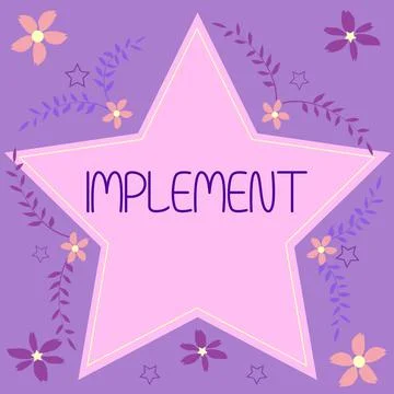 Conceptual display Implement. Concept meaning set budget for advertising and イラスト素材