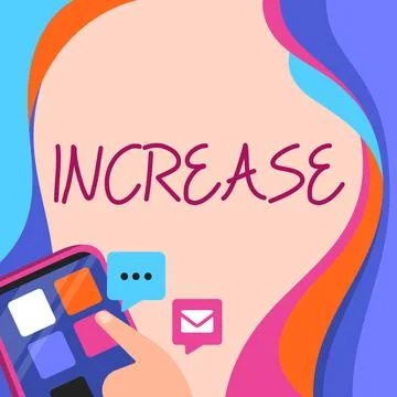 Conceptual display Increase. Business idea the integration of technology into Stock Illustration