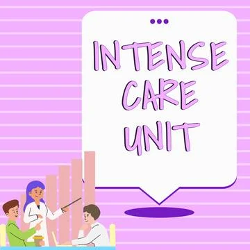 Conceptual display Intense Care Unit. Internet Concept a unit in a hospital Stock Illustration