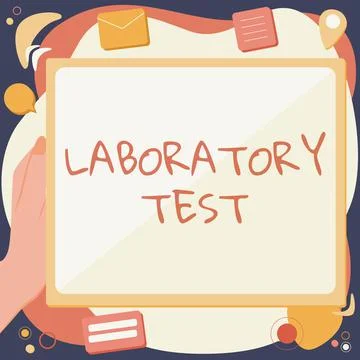 Conceptual display Laboratory Test. Word Written on Determination of a medical 스톡 일러스트