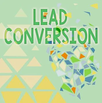 Conceptual display Lead Conversion. Business idea Process of turning a lead into 스톡 일러스트