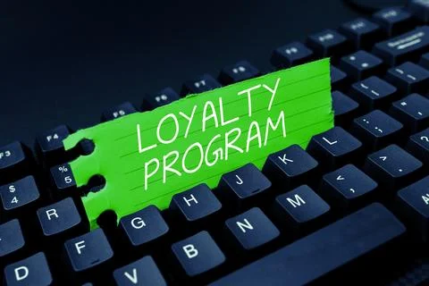 Conceptual display Loyalty Program. Business overview marketing effort that Fotos de archivo