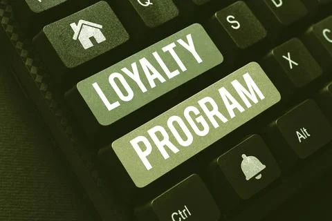 Conceptual display Loyalty Program. Concept meaning marketing effort that Stock Photos