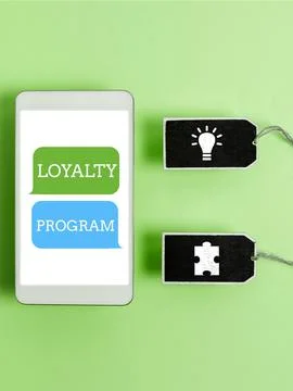 Conceptual display Loyalty Program. Concept meaning marketing effort that Stock Photos