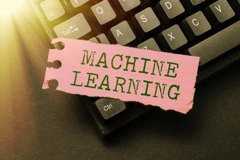 Conceptual display Machine Learning. Business concept the concept that a 库存照片