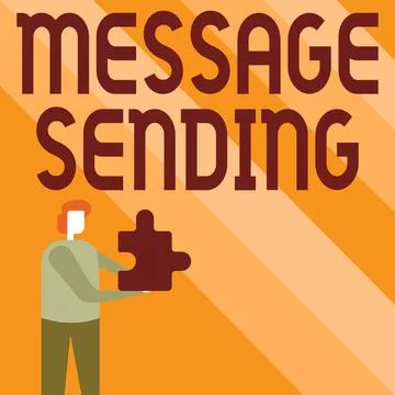 Conceptual display Message Sending. Business showcase to convey or communicate Ilustración de archivo