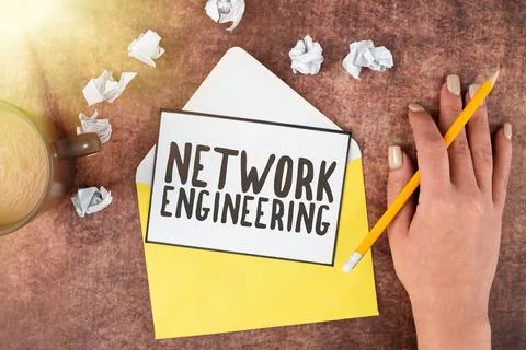 Conceptual display Network Engineering. Business overview professional who ha Stock Photos