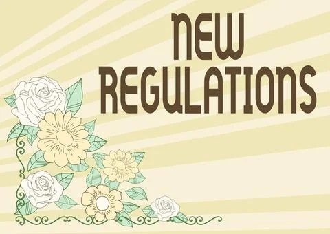 Conceptual display New Regulations. Internet Concept Regulation controlling the Stock Illustration