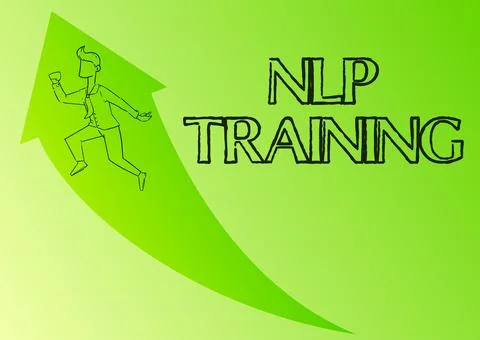 Conceptual display Nlp Training. Internet Concept the study of the structure of Stock-Illustration