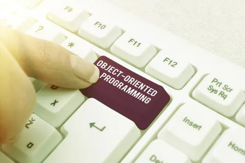 Conceptual display Object Oriented Programming. Word for Language model objects Stock Photos