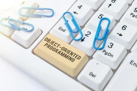 Conceptual display Object Oriented Programming. Business showcase Language model Foto stock