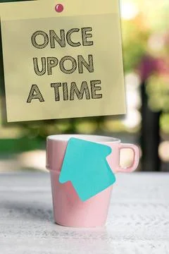 Conceptual display Once Upon A Time. Concept meaning telling story Fairytale Foto stock