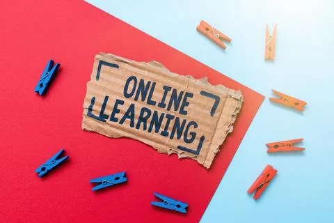 Conceptual display Online Learning. Concept meaning educational tool based on 스톡 사진