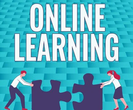 Conceptual display Online Learning. Word for Larning with the assistance of the Stock Illustration