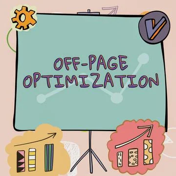 Conceptual display Off Page Optimization. Conceptual photo Website External 스톡 일러스트