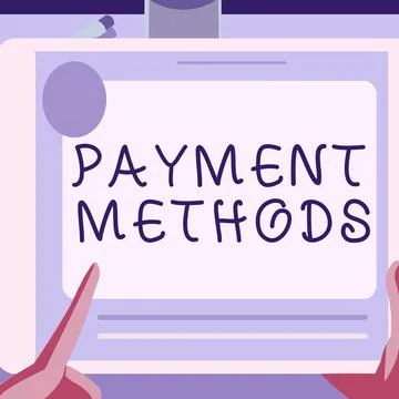 Conceptual display Payment Methods. Business approach Several ways utilized to Stock Illustration