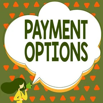 Conceptual display Payment Options. Word Written on The way of chosen to Stock Illustration