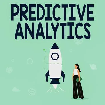 Conceptual display Predictive Analytics. Internet Concept Optimize Collection イラスト素材